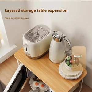 Mesa de Cocina Portátil Ruichang de 1 Nivel, Moderna, para Oficina en Casa, de Madera, Ajustable, con Estante para Horno y Utensilios de Cocina, Fujian, China - Product Image 3