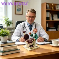 Figura Decorativa de Resina con Diseño Dental, Regalo Creativo para Dentistas, Escultura de Dientes, Decoración para Consultorio Odontológico u Oficina