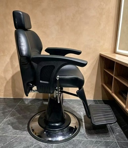 Light luxury hair salon <b>chair</b> with adjustable adjustable footrest and adjustable lift - Product Image 6