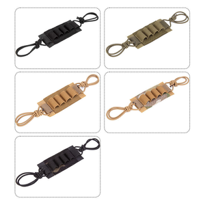 <strong>Tactical</strong> Fixed Elastic Nylon <strong>Helmet</strong> Battery Pouch with Night Vision Safety Hook &amp; Loop Waterproof Camouflage Storage for CR123A - Product Image 4