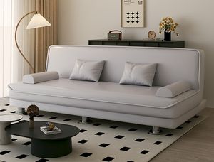 Nuevo sofá de tela de algodón y lino, sofá cama plegable de doble uso para sala de estar para apartamento pequeño - Product Image 4