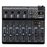 Console de mixage audio USB professionnelle 4 canaux, portable, mini taille, son de haute qualité pour l'enregistrement en studio de podcast