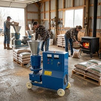 Machine à granulés de bois et de sciure de bois biomasse 300-400 kg/h pour poêle à granulés de bois et cheminée