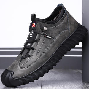 Zapatos Deportivos de Moda para Hombre, Color Gris, de Caña Baja, Suela Suave, Zapatos Casuales para Caminar, Diseño de Plataforma, Calzado Cómodo para Uso en Exteriores - Product Image 1