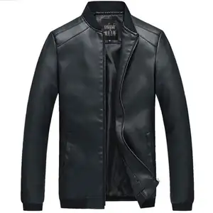 Men's leather Spring and autumn trend Motorcycle PU leather Coat leather men's jackets