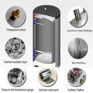 200l 250l 300l 400l 500l 500 ליטר מים חמים עם מיכל מחמם מים סליל עבור מערכת משאבת חום - Product Image 6