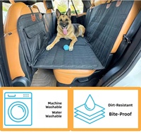 Housse de siège auto pour chien pour siège arrière, avec base rigide, extension de siège arrière, en tissu Oxford acrylique durable et écologique, protection pour animaux de compagnie