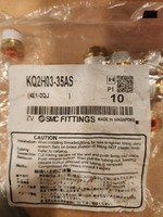Raccords à connexion rapide Kq2h03-35as 1/4 Neufs, authentiques, en stock, avec une garantie d'un an.