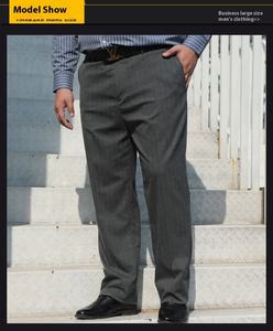 Pantalons décontractés mode affaires pour hommes Pantalons de <span class=keywords><strong>costume</strong></span> formels Pantalons droits rayés pour hommes personnalisés - Product Image 5
