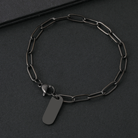 Bracelet chaîne trombone tendance en acier inoxydable plaqué or Ywyougang, personnalisable, pour hommes et femmes, bijoux d'anniversaire