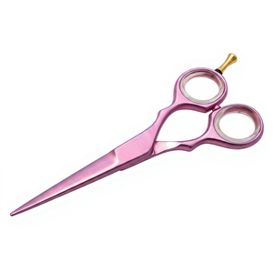 Ciseaux de coiffure professionnels roses, lame tranchante en acier inoxydable, pour droitiers, manche long, ciseaux de coupe de cheveux pour salon - Product Image 2
