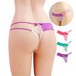 Manufacturer Custom Plus Size Friendly Ladies Lace Lingerie Panty Sexy Women Thong Girl Panties Lace Sex <strong>G</strong>-<strong>String</strong> Underwear - Product Image 1