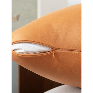 หมอนอิงทรงสี่เหลี่ยมผืนผ้าสีพื้นสไตล์นอร์ดิกสำหรับโซฟา พนักพิงหลัง รองรับเอว ผ้าเทคโนโลยีซักได้ - Product Image 5