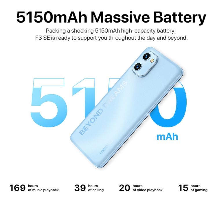 UMIDIGI F3 SE - 4G Dual SIM Smartphone with 5150mah Battery
