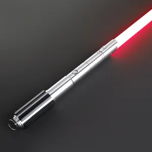 Vente en gros de sabre laser son fort haute lumière Rechargeable Metal Force Lightup Toys Duel Sabre de duel de base