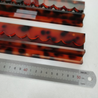 Support de Mahjong en Acrylique à Motif Écaille de Tortue et Léopard Personnalisé par le Fabricant Direct avec Poussoirs et Aimants pour Tuiles de Mahjong Américaines