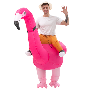 Costume <span class=keywords><strong>gonflable</strong></span> de <span class=keywords><strong>flamant</strong></span> <span class=keywords><strong>rose</strong></span> unisexe pour adulte, drôle, pour carnaval, festival, cadeau - Product Image 1