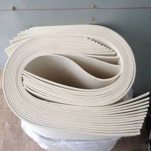 10mm Thick Pure <strong>White</strong> Eco-Friendly Industrial <strong>Felt</strong> Tension Pad 100% Polyester For Steel Slitting Machine <strong>Felt</strong> Strips - Product Image 3