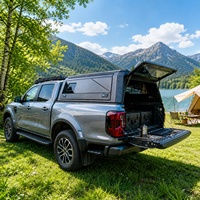 Cubierta de Aluminio Resistente para Camioneta, con Ventanas Corredizas Impermeables, para Campismo Todoterreno