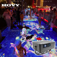 Projecteur de sol interactif HOVY, résolution 1920x1200, équipement publicitaire de projection au sol, OEM/ODM accepté