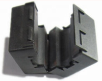 Suppresseurs EMI RoHS, REACH et ISO 9001, noyaux en ferrite à clipser, plastique noir avec diamètre intérieur de 13 mm
