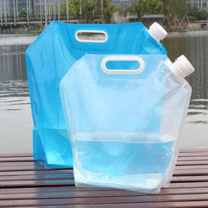 Vente en gros de sac à eau en plastique de 20 litres facilement pliable et facile à transporter sac à eau en plastique de grande capacité - Product Image 2