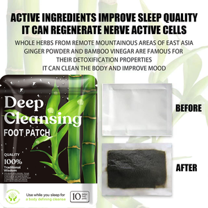 Penjualan Terbaik Bantalan Kaki Plester Kaki Pembersih Detoks Bantalan Kaki Detoks Diskon Meredakan Kelelahan Meningkatkan Kualitas Tidur Plester Pembersih Bambu Alami - Product Image 2