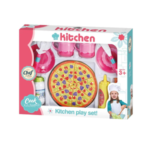 Jouets <span class=keywords><strong>de</strong></span> <span class=keywords><strong>cuisine</strong></span> <span class=keywords><strong>Pizza</strong></span> Playing House Ensemble d'ustensiles en plastique pour enfants - Product Image 1
