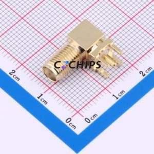 HJ-SMA114 RF Coaxial Connector Through hole Component (THT) Connector Board-to-Board Inner Hole 1 5.35mm - Product Image 1