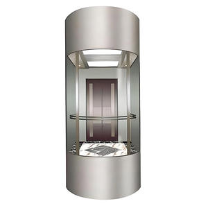 الصينية الفاخرة الصغيرة فراغ الجانب السكنية الباب جولة الزجاج فيلا المصعد - Product Image 1