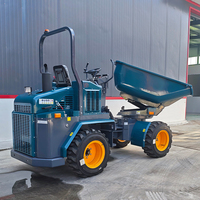 Le chargeur frontal de vente chaude roule le mini camion à benne basculante articulé par 4X4 avec le chargeur puissant de moteur diesel de KUBOTA