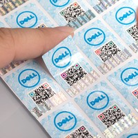 Étiquettes autocollantes personnalisées à gratter avec code QR, autocollants en vinyle imperméables découpés, numéros de série pour téléphones portables et écouteurs