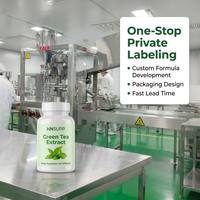 Capsules d'extrait de thé vert en gros pour la gestion du poids, complément alimentaire personnalisé avec logo privé, 60 unités