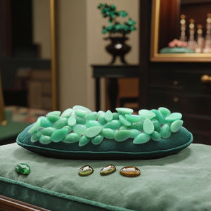 Batu Permata Giok Australia Berkualitas Tinggi, Hijau Alami, Bentuk Cabochon, Bentuk Pir, Hati & Oval, Grosir - Product Image 1