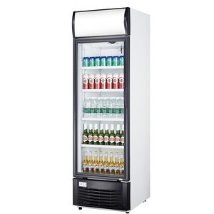 <span class=keywords><strong>Refrigerador</strong></span> de puerta de vidrio único comercial personalizado OEM, <span class=keywords><strong>refrigerador</strong></span> vertical de refrescos para la venta - Product Image 1