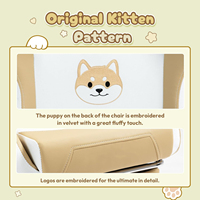 Échantillon gratuit chaises de jeu pour enfants femmes adolescents modernes adultes mignon Shiba Inu chaise de jeu avec repose-pieds dessin animé Kawaii Gamer chaise