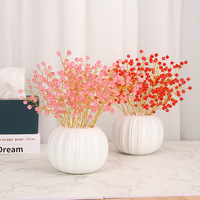 Vase de table Art Déco en céramique blanche, en forme de citrouille, pour mariage, fleurs artificielles, fait main, vente en gros