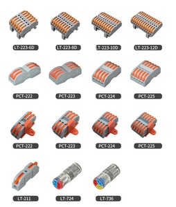 ตัวเชื่อมต่อสายไฟแบบกด คันโยกเชื่อมต่อเร็ว บล็อกขั้วต่อไฟฟ้า สำหรับซ่อมสายไฟ DIY ในบ้าน ตัวเชื่อมต่อแบบใช้ซ้ำได้ - Product Image 6