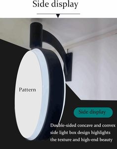 Custom Round Double-side Rotating Projecting <b>Light</b> Box Waterproof Outdoor Advertising Business <b>Sign</b> for Store Outside Decoration - Product Image 3