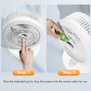 พัดลมไฟฟ้าพัดลมตั้งโต๊ะปรับอากาศขนาด16นิ้ว10นิ้ว AC 12แบบพกพา - Product Image 4