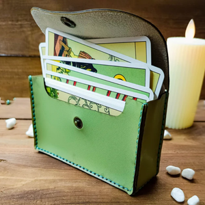 Pochette portable en cuir PU pour cartes de tarot, étui premium pour cartes d'oracle, étui pour cartes à jouer - Product Image 1