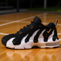 Chaussures de basketball basses pour hommes Air DT Max 96, tige en maille synthétique, doublure en maille, semelle extérieure en caoutchouc, semelle intermédiaire en EVA, collection automne