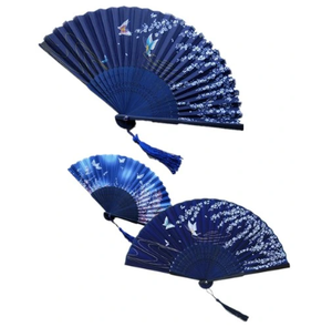 New Customized Handheld Fabric Folding Fans for Promotion Gift Hand Fan - Product Image 1