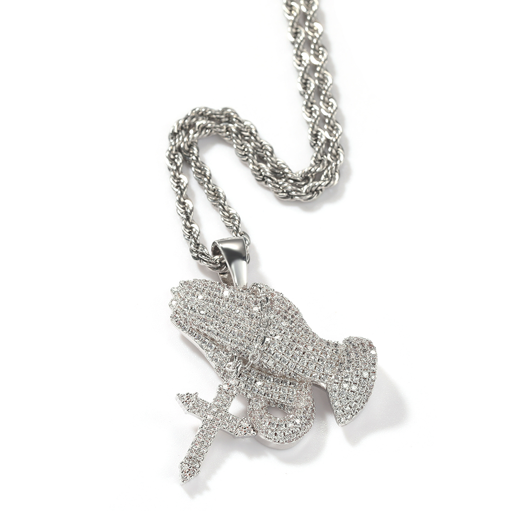 Silver+3mm rope chain