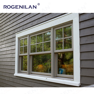 Tùy chỉnh dân cư Ba nhôm trắng đóng khung trượt dọc cử<span class=keywords><strong>a</strong></span> sổ thiết kế hiện đại với kính treo đôi đơn - Product Image 2