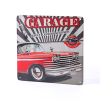 Fábrica al por mayor Placa de Metal personalizada cartel de estaño Vintage coche antiguo Motor garaje pared signo Material de Metal cartel decorativo placas