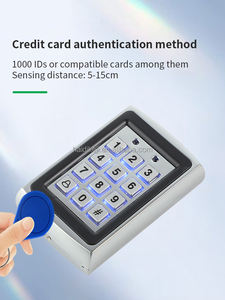 125kHz Frequency Waterproof <strong>Keypad</strong> Code Wiegand 26 Proximity Card Biometric Door Access Control System with Password System - Product Image 5
