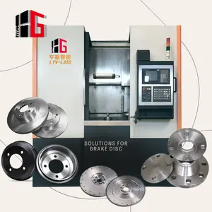 Hengga LYV-L450 cnc 수직 그라인더 표면 기계 선반 파워 터렛 cnc 플랜지 연삭 기계 브레이크 디스크 로터