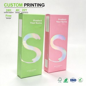 Scatole in Cartoncino Olografico Personalizzate con Laminazione Lucida e Goffratura per Confezioni di Cancelleria Slimmill Hall - Product Image 1