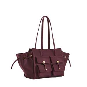 Women's Summer/Spring/Winter New <b>Large</b>-Capacity Commuting <b>Handbag</b> Fashionable PU <b>Leather</b> Candy Color Zipper Shoulder Armpit - Product Image 6